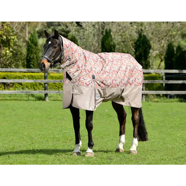 WEATHERBEETA COMFITEC ESSENTIAL COMBO NECK MEDIUM, DACHSHUND PRINT