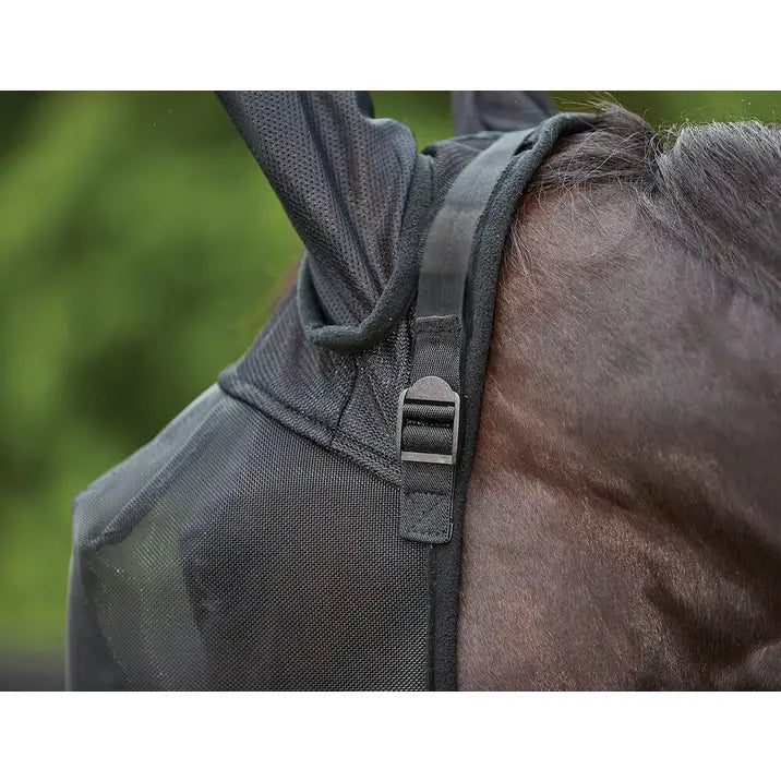 ComFiTec Double Dart Deluxe Fly Mask With Ears, BLACK, FULL