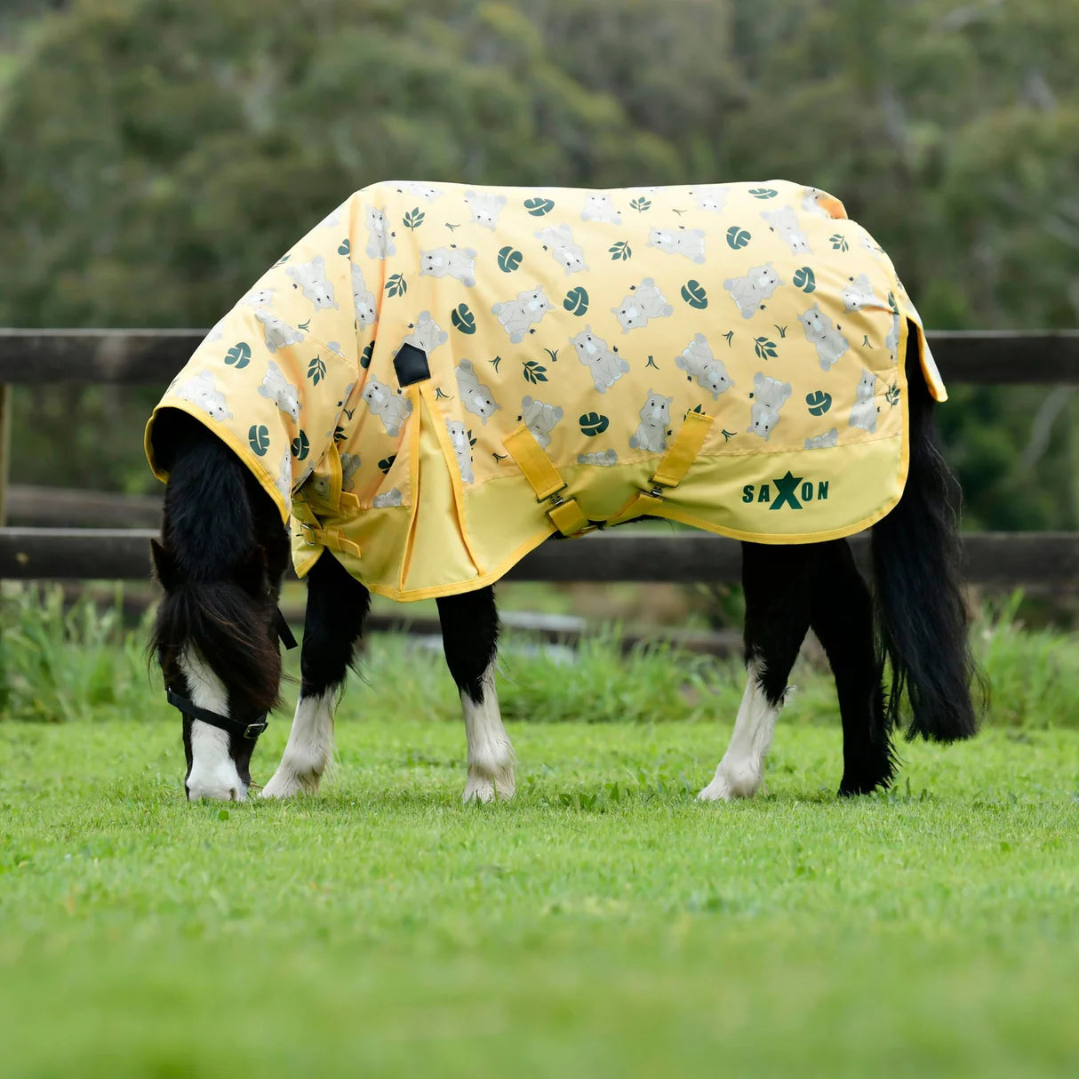 SAXON 600D PONY COMBO NECK MEDIUM, 180g, RHINO PRINT