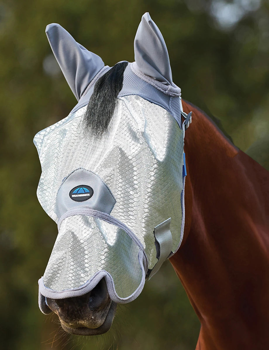 ComFiTec Hexi Shield Fly Mask With Ears & Nose