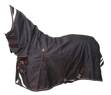 WAHLSTEN ULTIMATE 1200D+0G FULLNECK TURNOUT RUG, BLACK