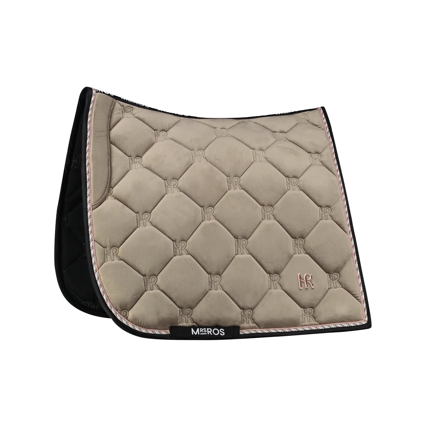 CHARMER DRESSAGE SADDLE PAD, TAUPE VELVET, FULL