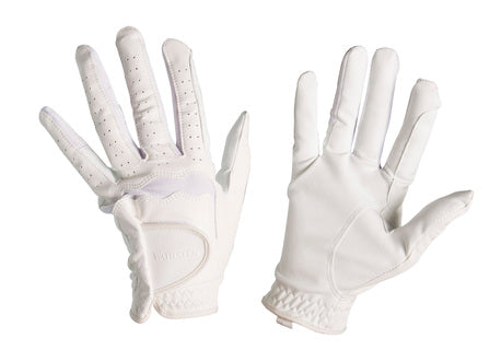 RIDING GLOVES LEATHER/SYNTHETIC, HORSE COMFORT PRO, SIZE 7.5