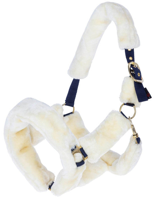 SuperSoft horse halter, white, Covalliero, FULL
