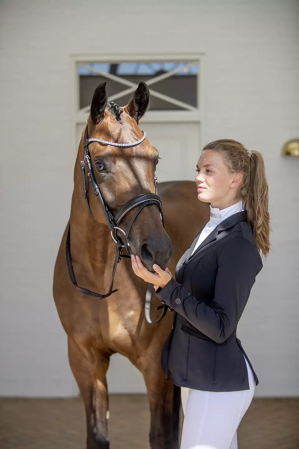 HorseGuard EMI 24.1 bridle with combined noseband, SHET, BLACK