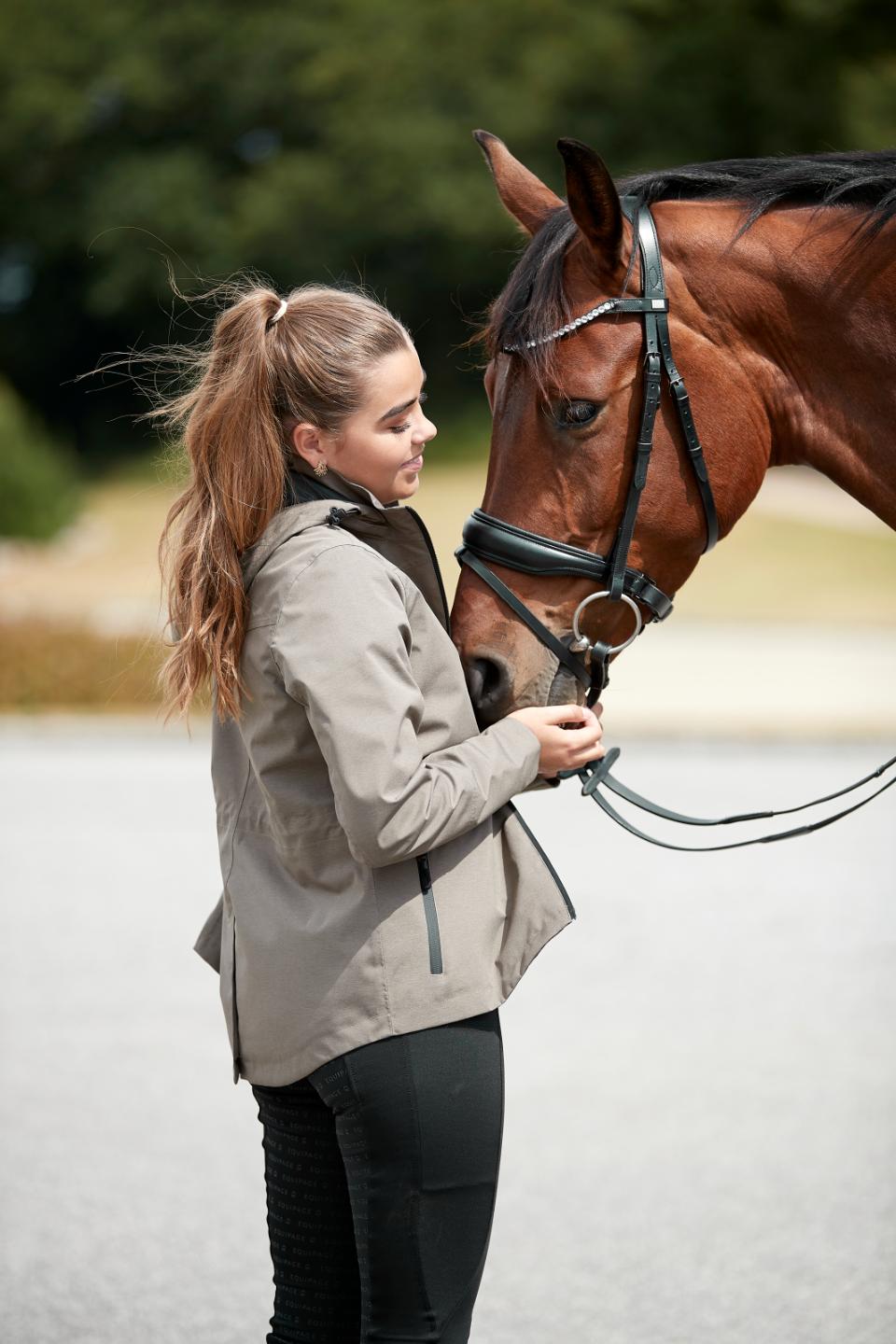 HorseGuard CRYLL 23.1 bridle w. flash and pull-back, black, XFULL