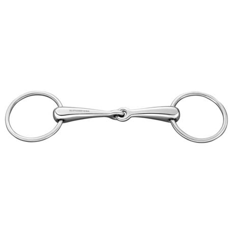 SPRENGER LOOSE RING SNAFFLE ST.ST.18MM SINGLE JOINTED W.65MM RG., 125
