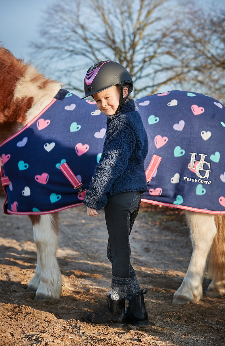 HG Lucky heart fleece rug