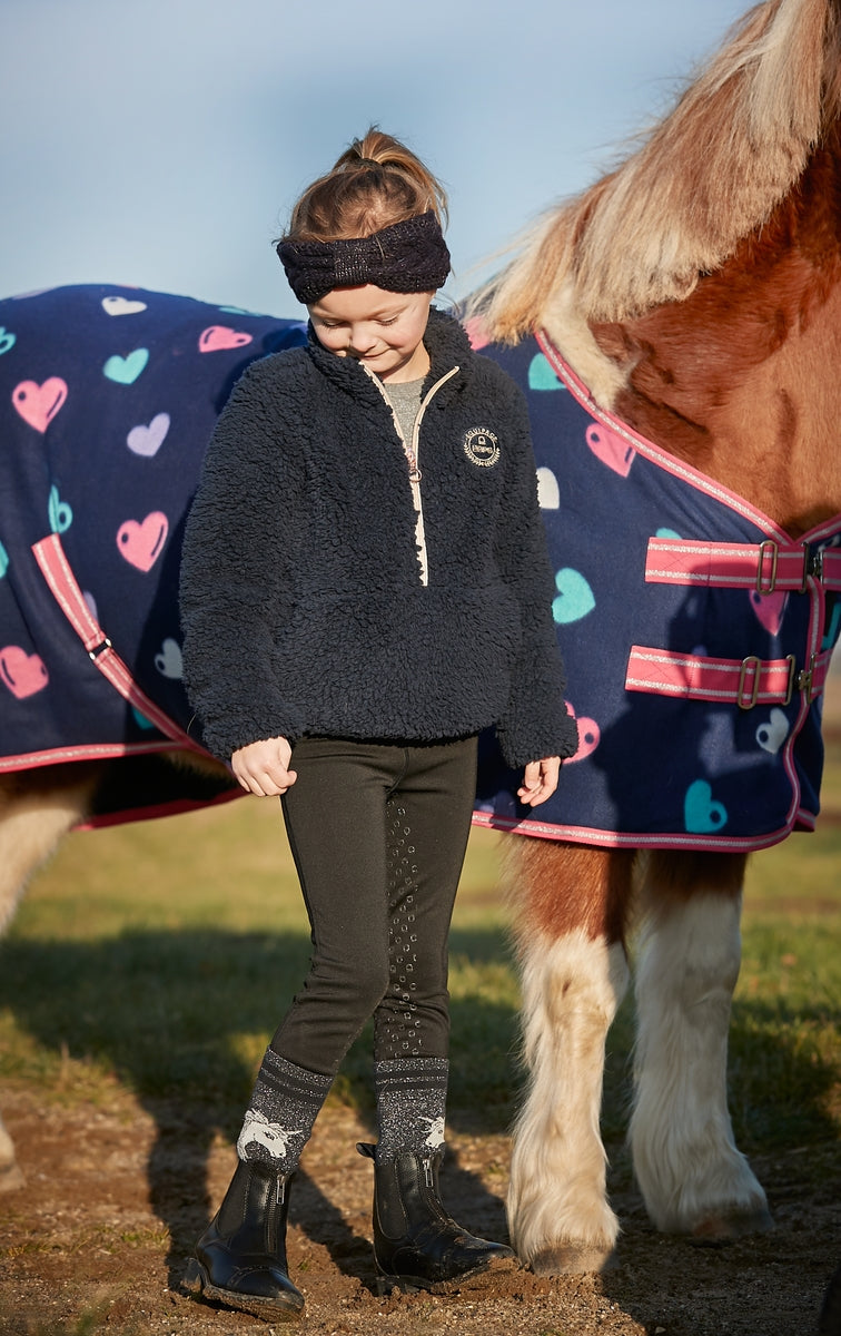 HG Lucky heart fleece rug