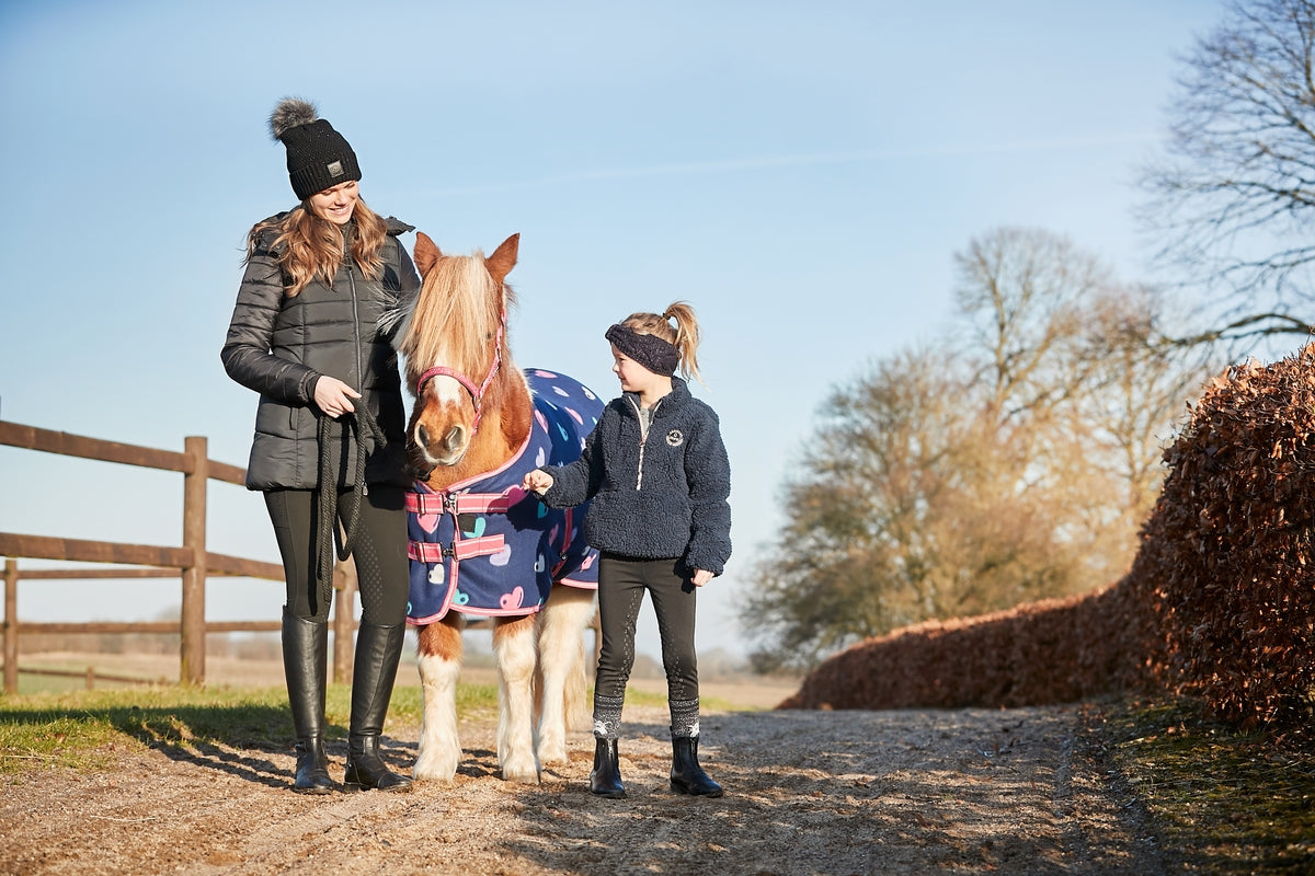 HG Lucky heart fleece rug