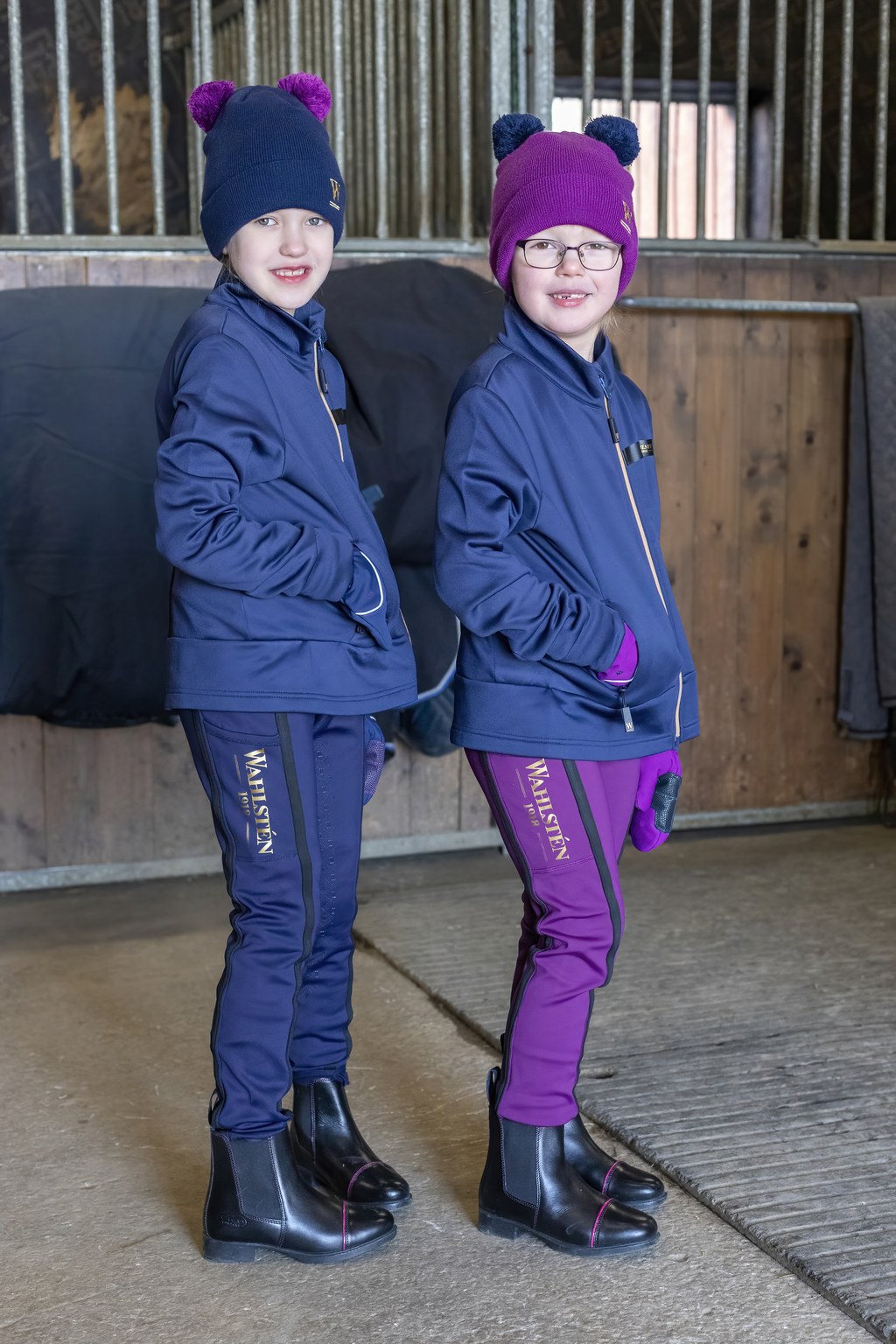 WAHLSTEN CARMELIAN CHILDREN'S WINTER RIDING LEGGINGS, BURGUNDY