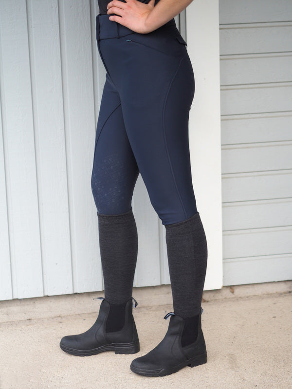 WAHLSTEN ETITE WOMEN KNEE GRIP BREECHES, DARK BLUE, 38/M