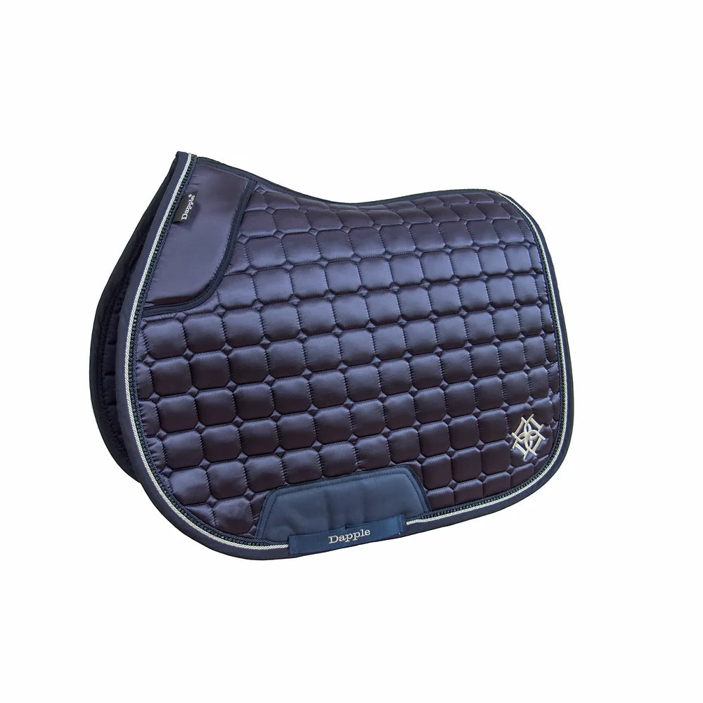 Dapple Oxford Blue Diamanté Saddle Pad