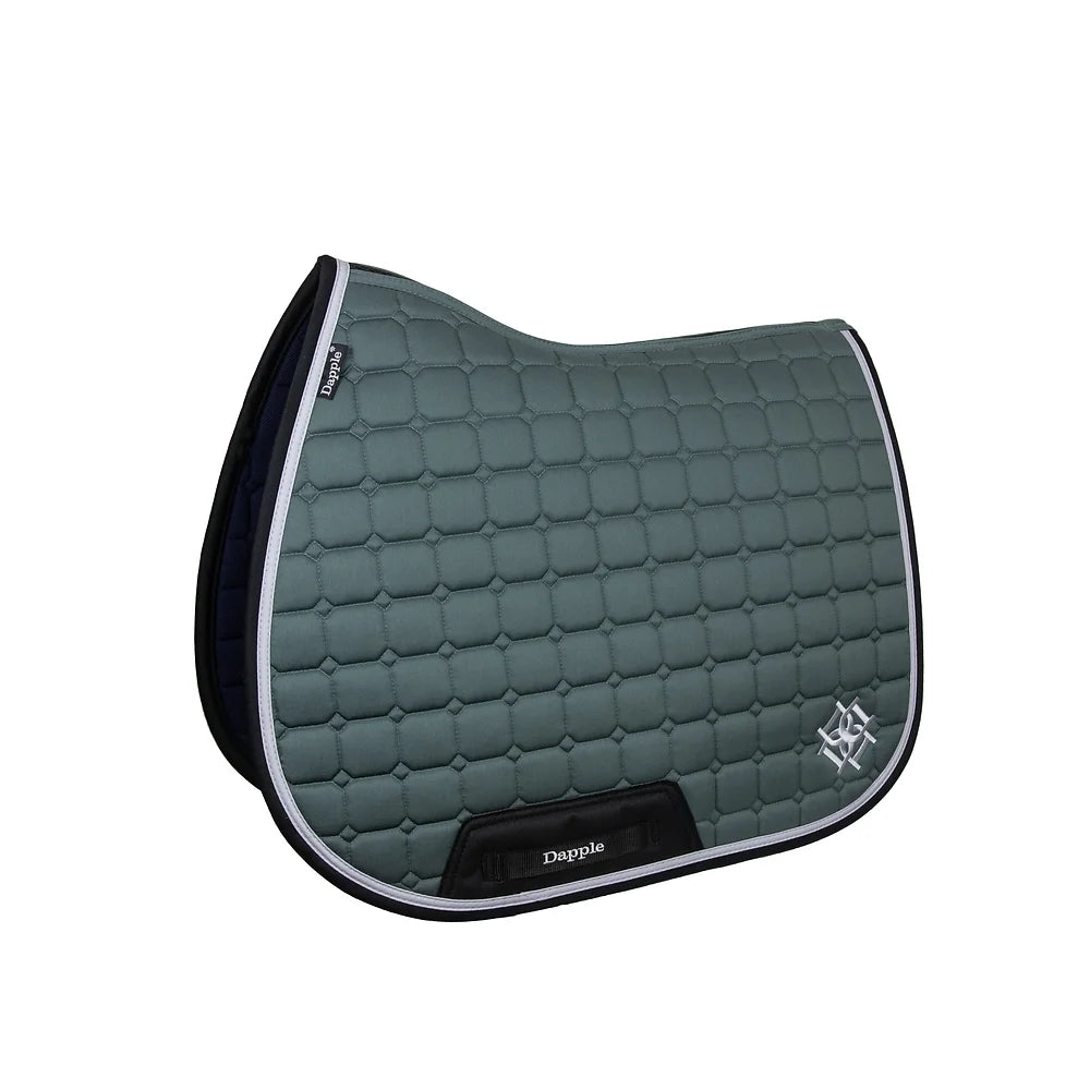 Dapple Pine Saddle Pad with Grey piping