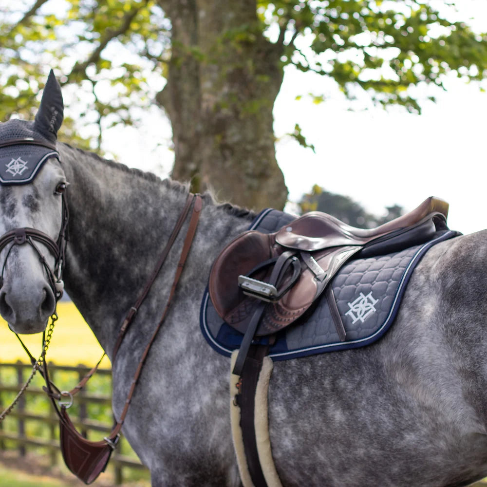 Grey Melange Saddle Pad