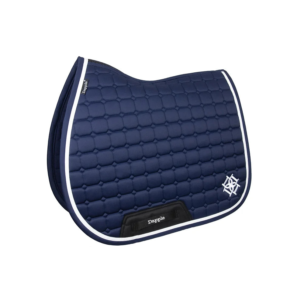 Dapple Navy & White Saddle Pad