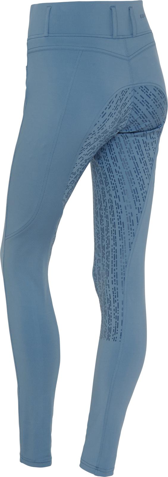 Equipage Kalea riding tights with full grip, blue, Coronet Blue, S