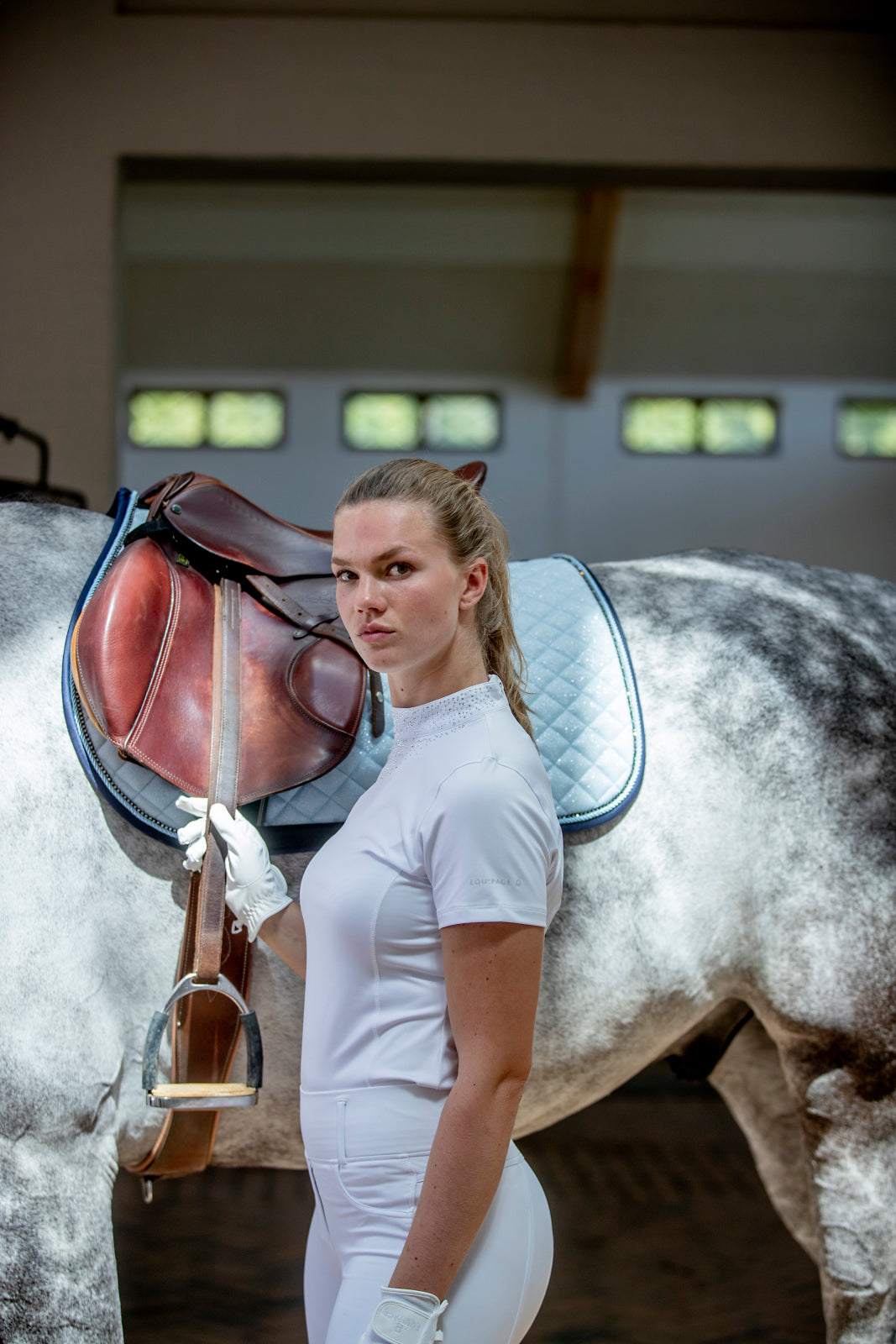 EQ Tessa SS showshirt White