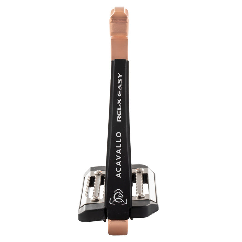 ACAVALLO REL-X EASY STIRRUPS, ROSE GOLD