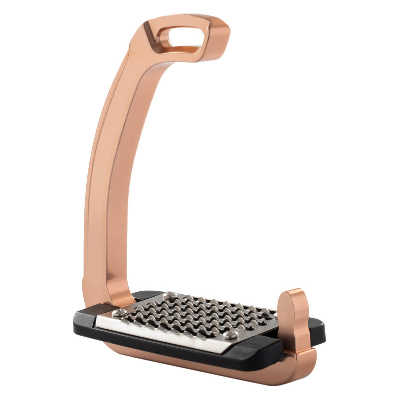 ACAVALLO REL-X EASY STIRRUPS, ROSE GOLD