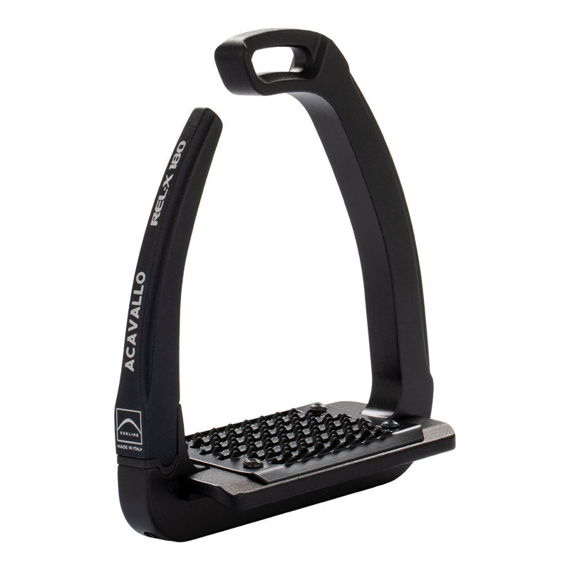ACAVALLO REL-X 180 STIRRUPS, BLACK-BLACK