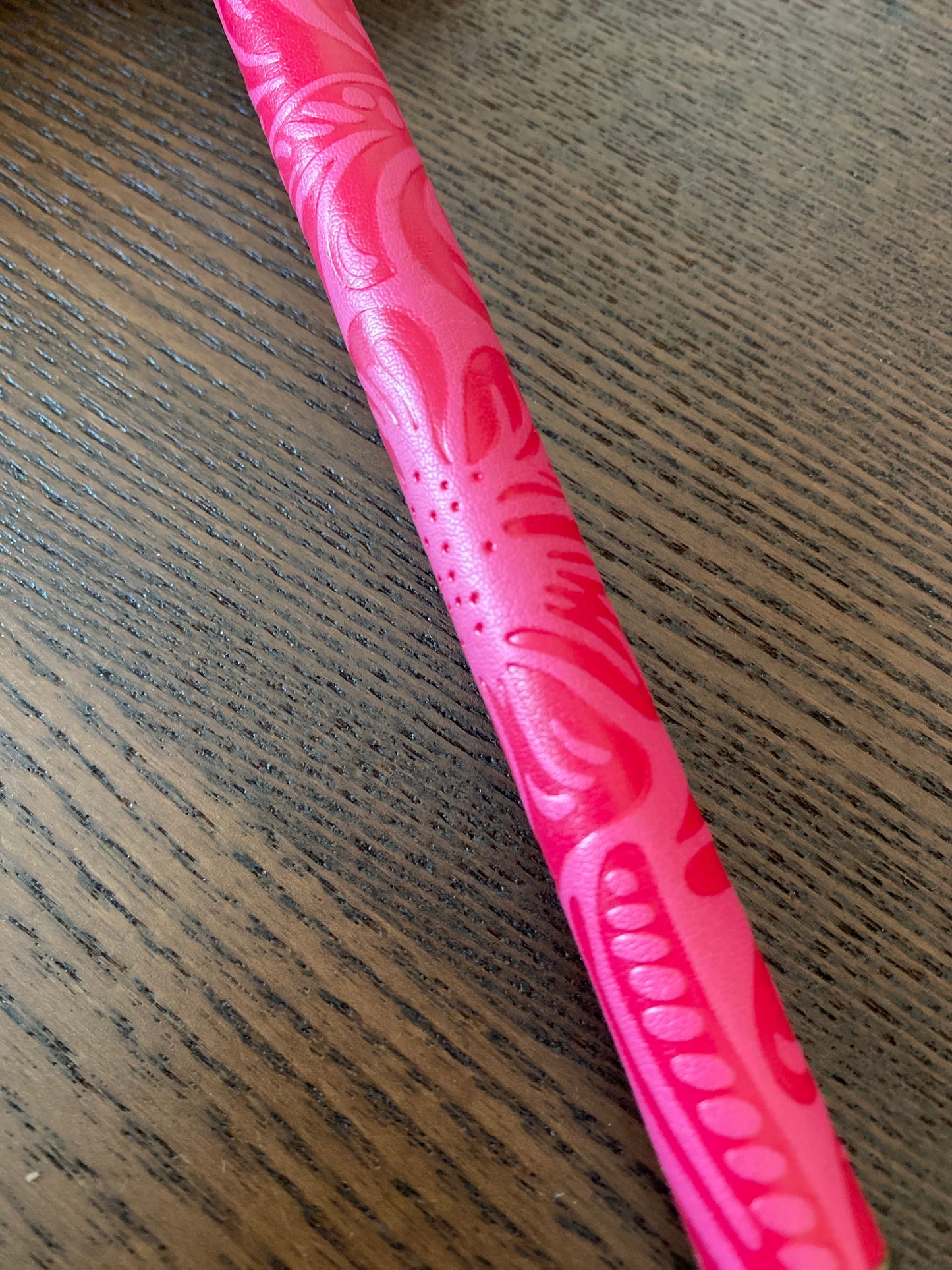 Dublin Vintage Dressage Whip With Equi Leather Handle (Pink)