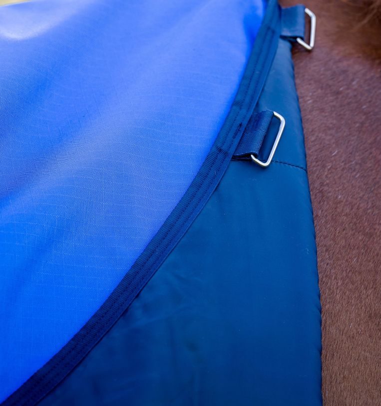 Amigo® Hero Ripstop Plus Turnout, 100g Light, Blue/Navy&Grey, 125 cm, 130 cm