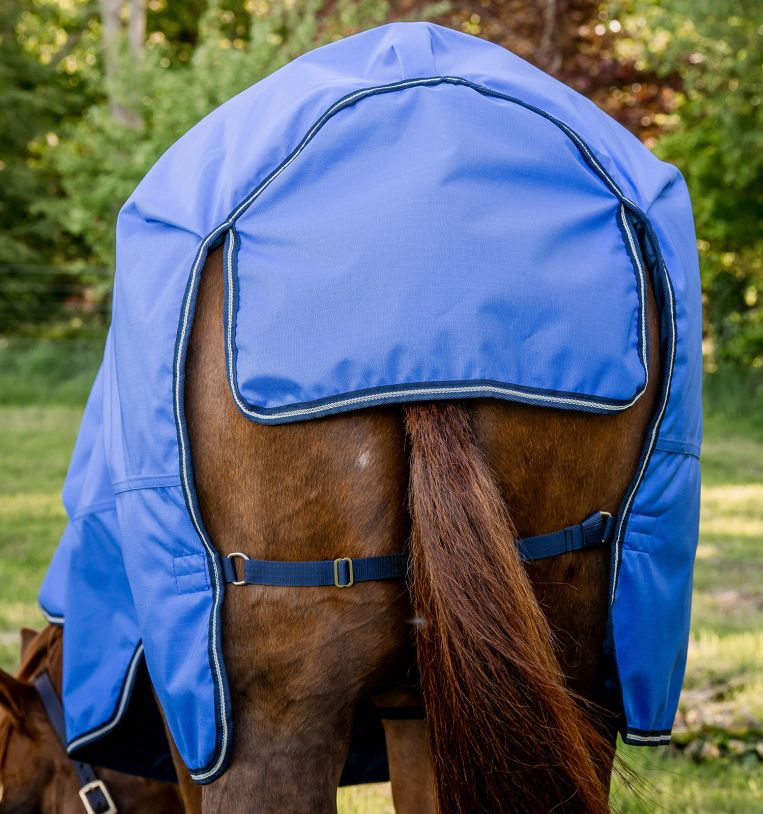 Amigo® Hero Ripstop Plus Turnout, 100g Light, Blue/Navy&Grey, 125 cm, 130 cm