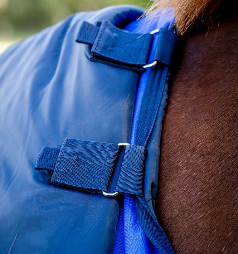 Amigo® Hero Ripstop Plus Turnout, 100g Light, Blue/Navy&Grey, 125 cm, 130 cm