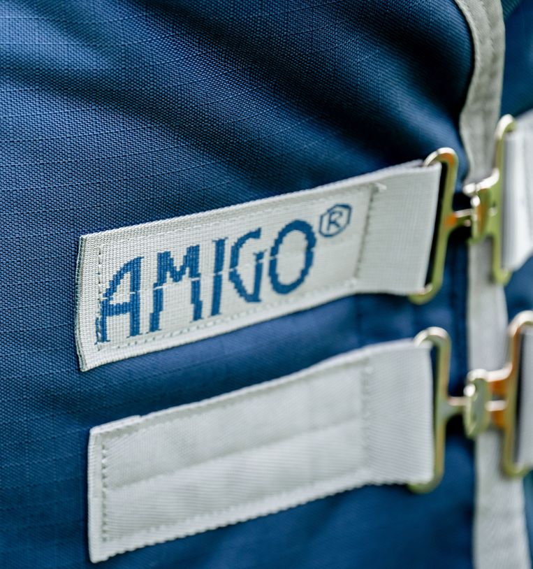 Amigo® Ripstop 900D Turnout 0g, Navy/Titanium Grey, 155cm (6'9")