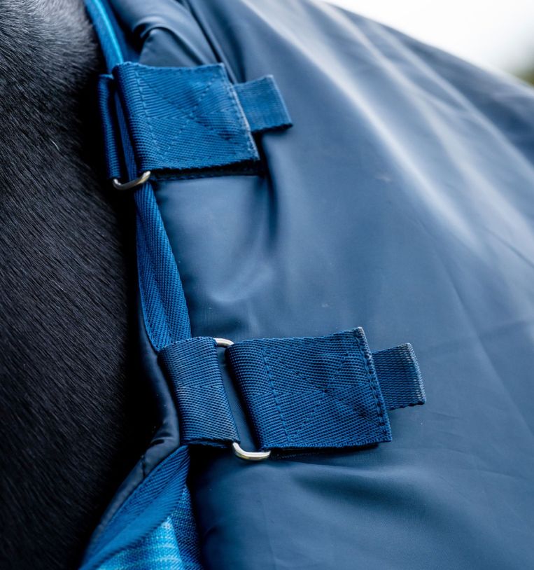 Amigo® Hero 900 Revive Plus Turnout, 50g Light, Ocean Blue/Navy & Electric Blue, 145 cm, 160 cm