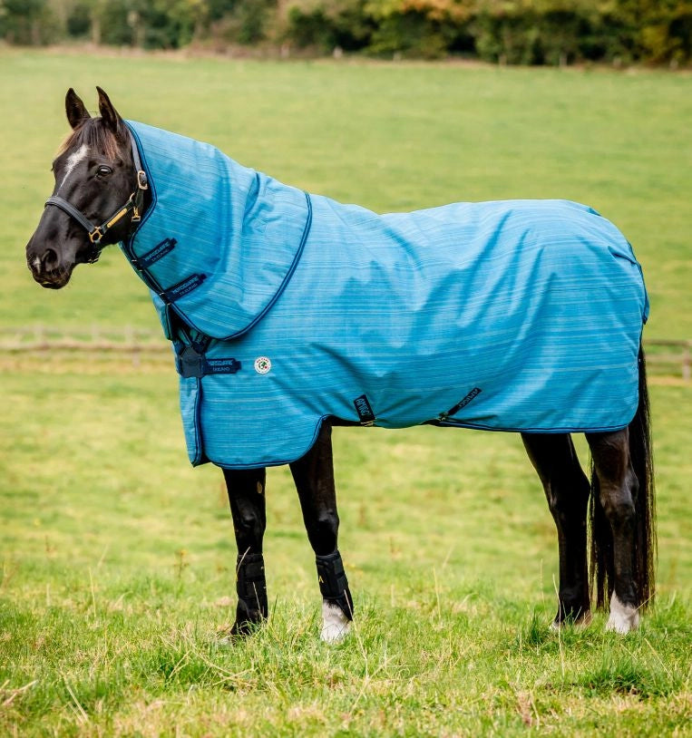 Amigo® Hero 900 Revive Plus Turnout, 50g Light, Ocean Blue/Navy & Electric Blue, 145 cm, 160 cm