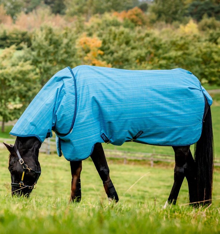 Amigo® Hero 900 Revive Plus Turnout, 50g Light, Ocean Blue/Navy & Electric Blue, 145 cm, 160 cm