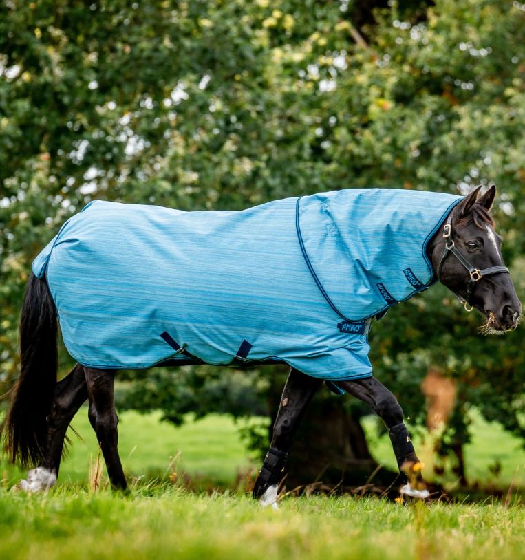 Amigo® Hero 900 Revive Plus Turnout, 50g Light, Ocean Blue/Navy & Electric Blue, 145 cm, 160 cm