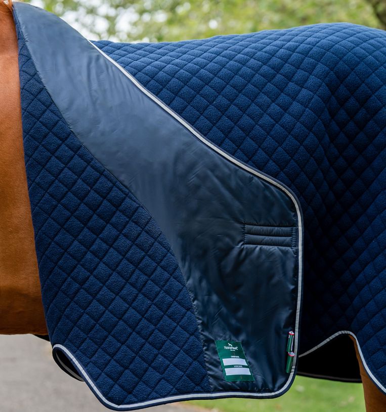 Horseware® Autumn Cooler (50g Light), Navy/Navy & Silver, 155 cm