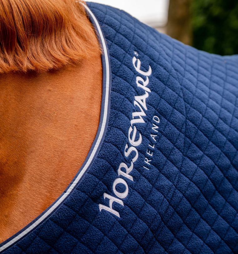 Horseware® Autumn Cooler (50g Light), Navy/Navy & Silver, 155 cm