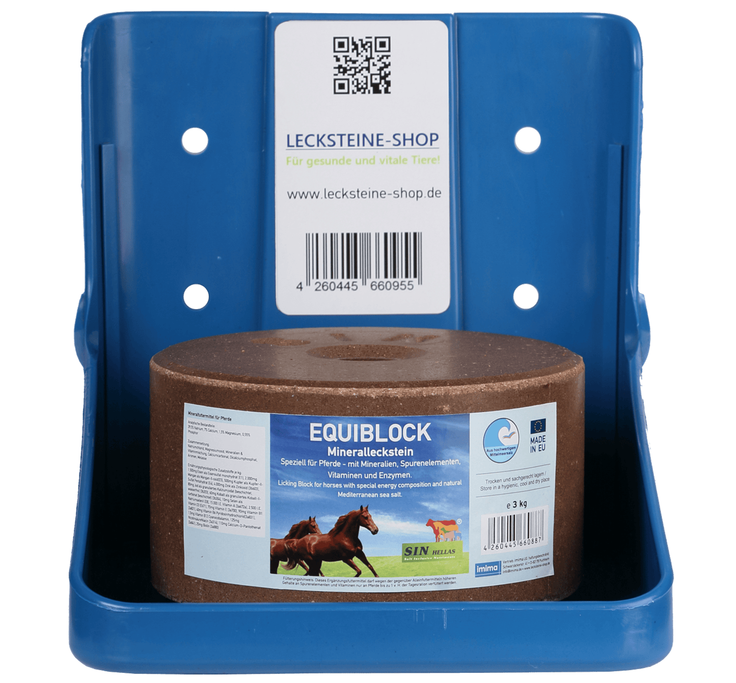 Plastic holder for salt blocks - Three Horses SIA