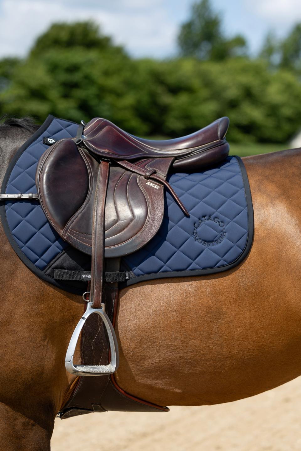 Catago FIR-Tech Grand 2.0 saddle pad, jumping, Navy, FULL