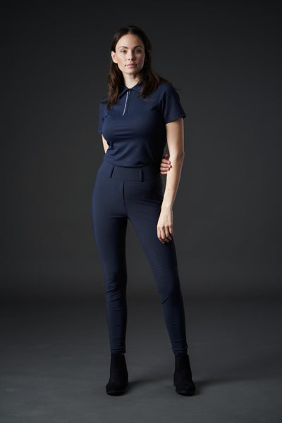 Catago River riding tights with belt loop Fullgrip, Navy, L