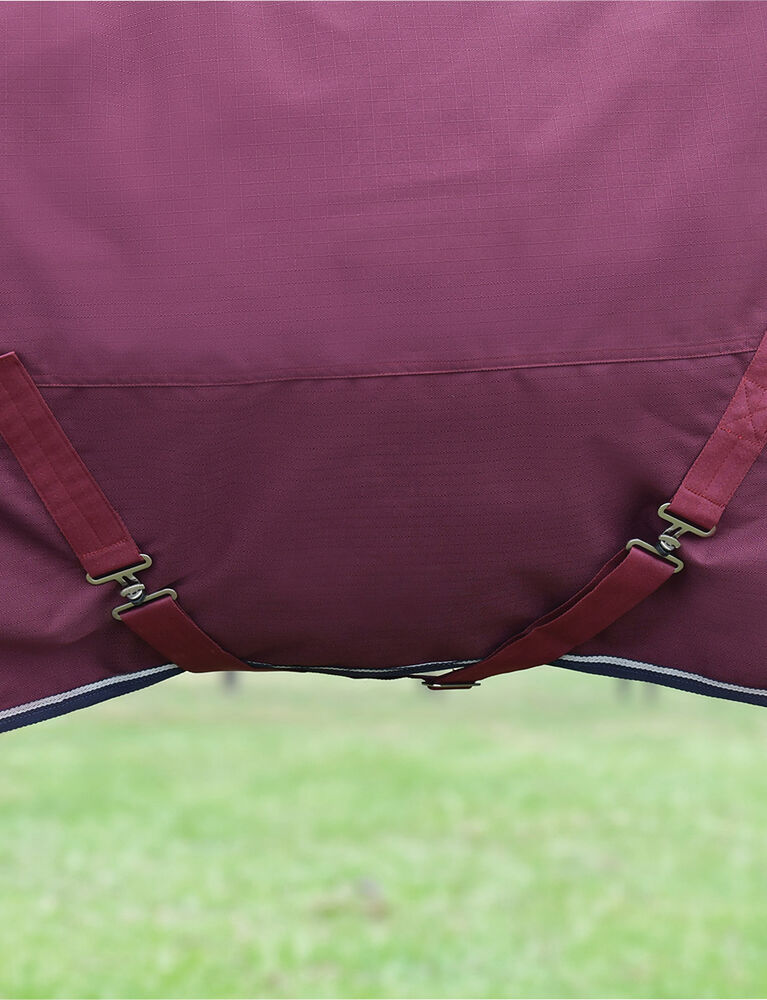 WEATHERBEETA COMFITEC ESSENTIAL TURNOUT DETACH-A -NECK 50G, BURGUNDY/NAVY, 145 cm