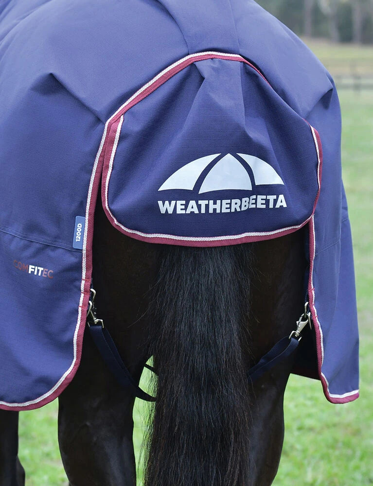 WEATHERBEETA COMFITEC ESSENTIAL TURNOUT 50G NAVY/BURGUNDY, 155 cm