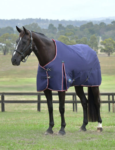 WEATHERBEETA COMFITEC ESSENTIAL TURNOUT 50G NAVY/BURGUNDY, 155 cm