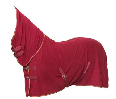 WAHLSTEN GOZO FULLNECK FLEECE RUG, BURGUNDY, 145 cm