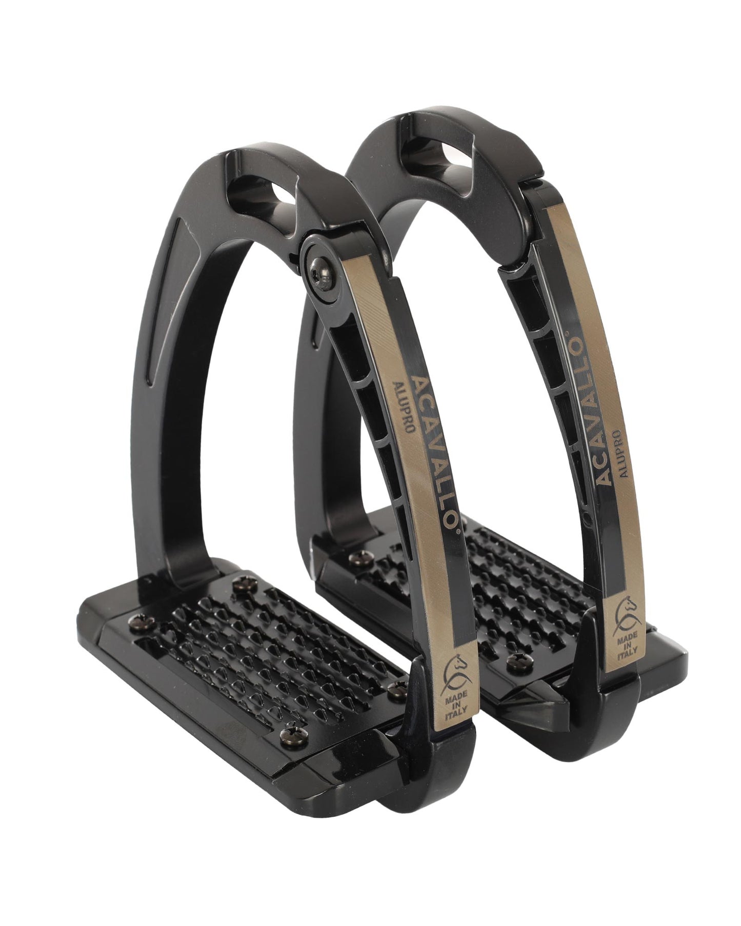 ACAVALLO ARENA ALUPRO STIRRUP, BLACK-BLACK