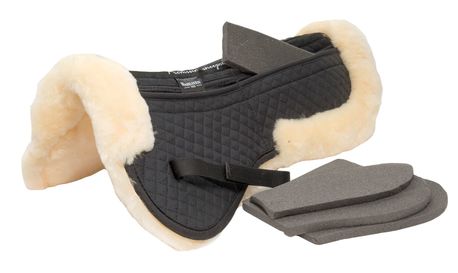 WAHLSTEN ELITE SHEEPSKIN HALF PAD WITH MEMORY FOAM FILLING