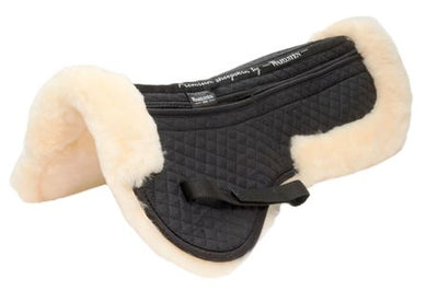 WAHLSTEN ELITE SHEEPSKIN HALF PAD WITH MEMORY FOAM FILLING