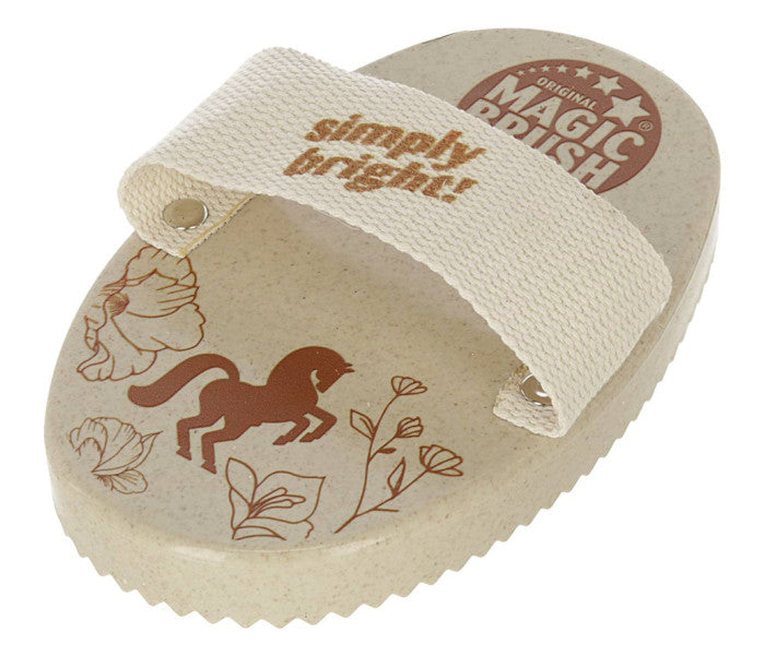 Magic Brush Plastic Curry Comb 16x11 cm, water lily