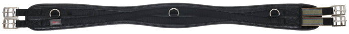 Curved saddle girth, PU, black, 110 cm