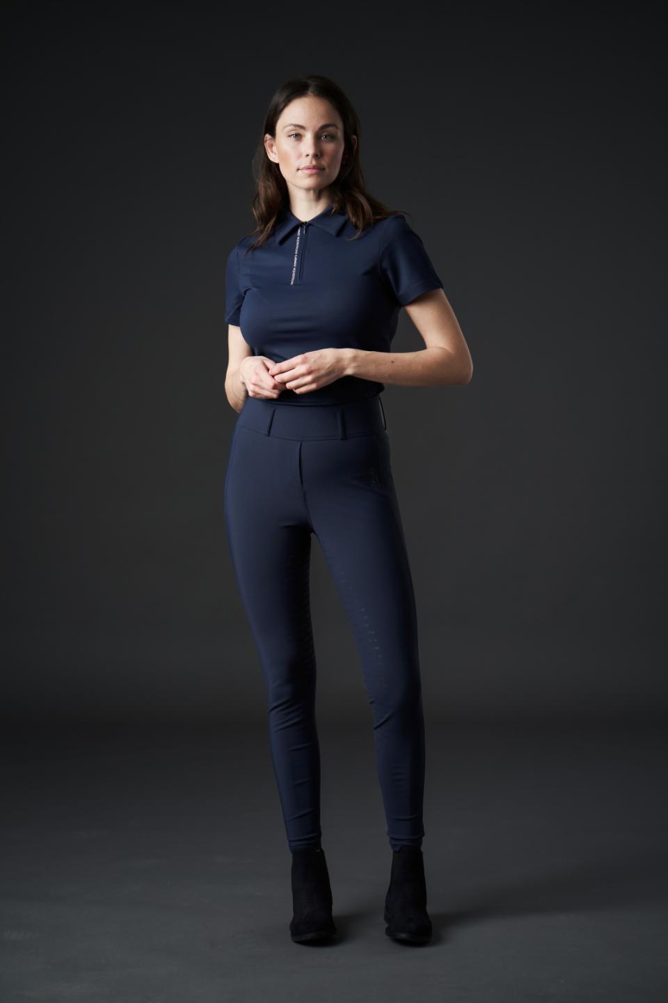 Catago River riding tights with belt loop Fullgrip, Navy, L