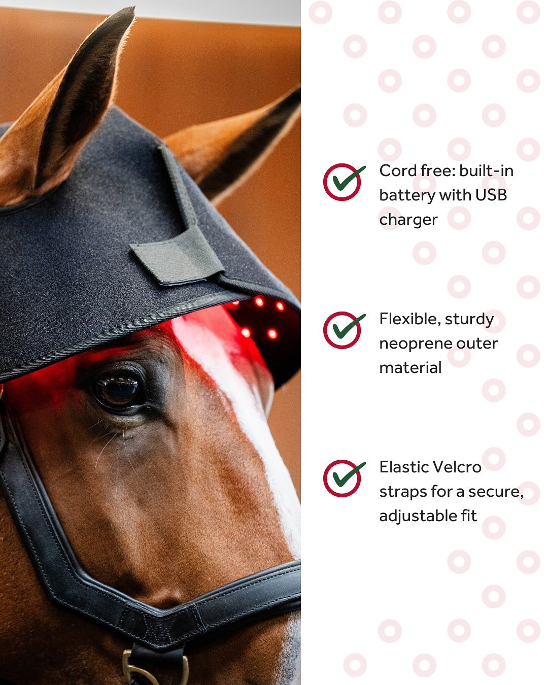 Horseware® LED Red Light Therapy Poll Cap